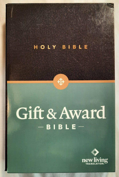 NLT Gift & Award Bible (New, 2015, Black Imitation Leather, 832 pages, Tyndale)