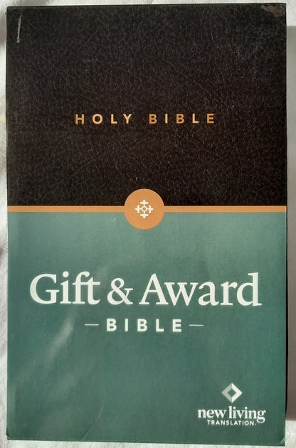 NLT Gift & Award Bible (New, 2015, Black Imitation Leather, 832 pages, Tyndale)