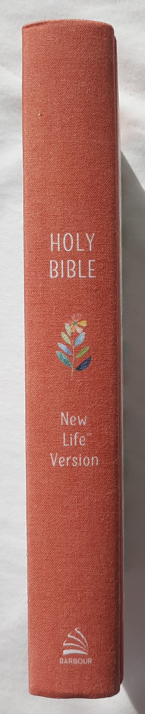 NLV Beautiful Wisdom [Bronze Botanicals] Cloth Over Board Bible (New, 2003, HC, 931 pages, Barbour)