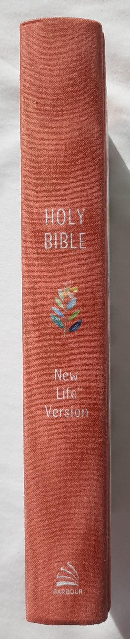 NLV Beautiful Wisdom [Bronze Botanicals] Cloth Over Board Bible (New, 2003, HC, 931 pages, Barbour)