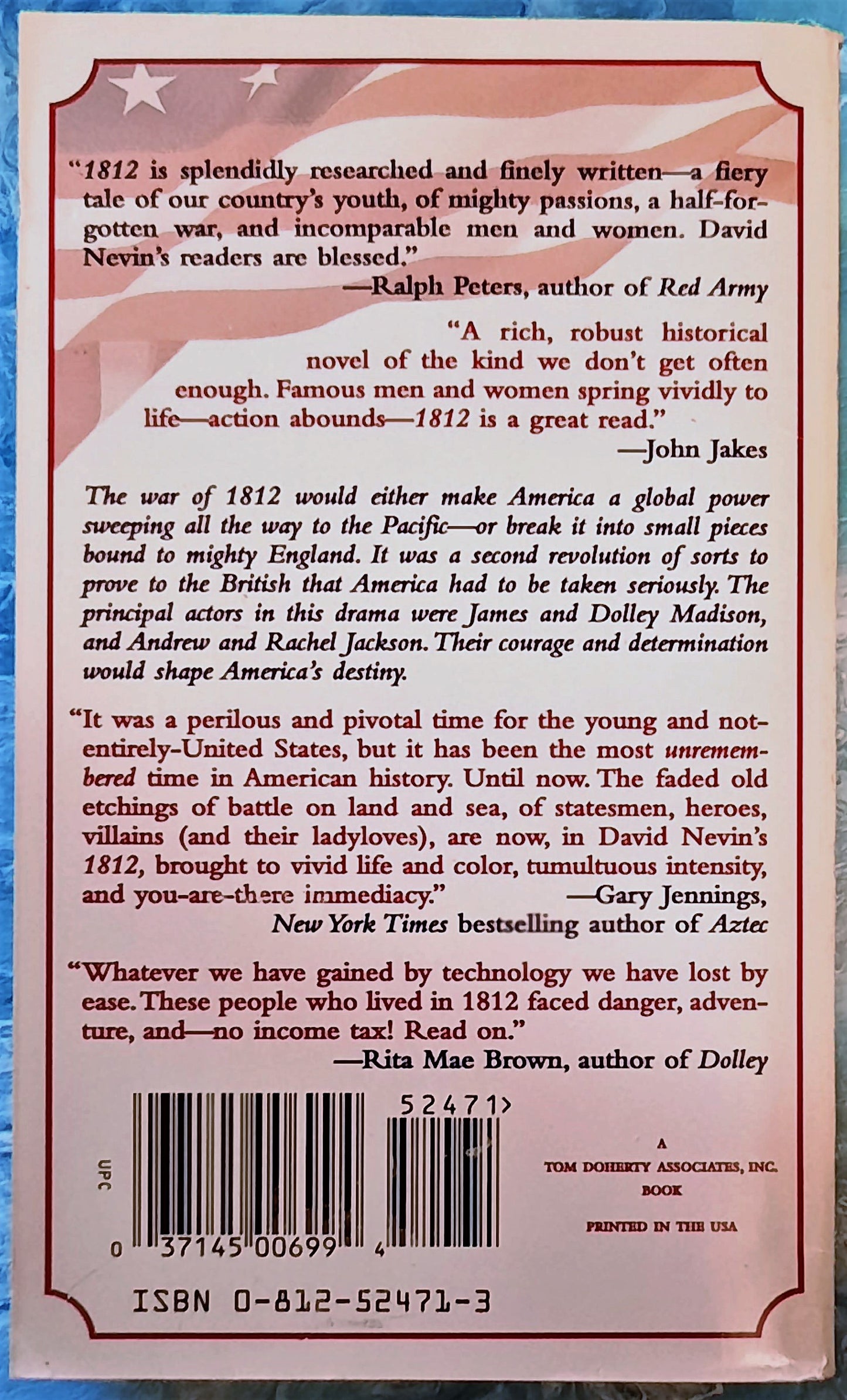 1812: The American Story by David Nevin (Very Good, 1997, Pbk, 576 pages, Tom Doherty Associates)