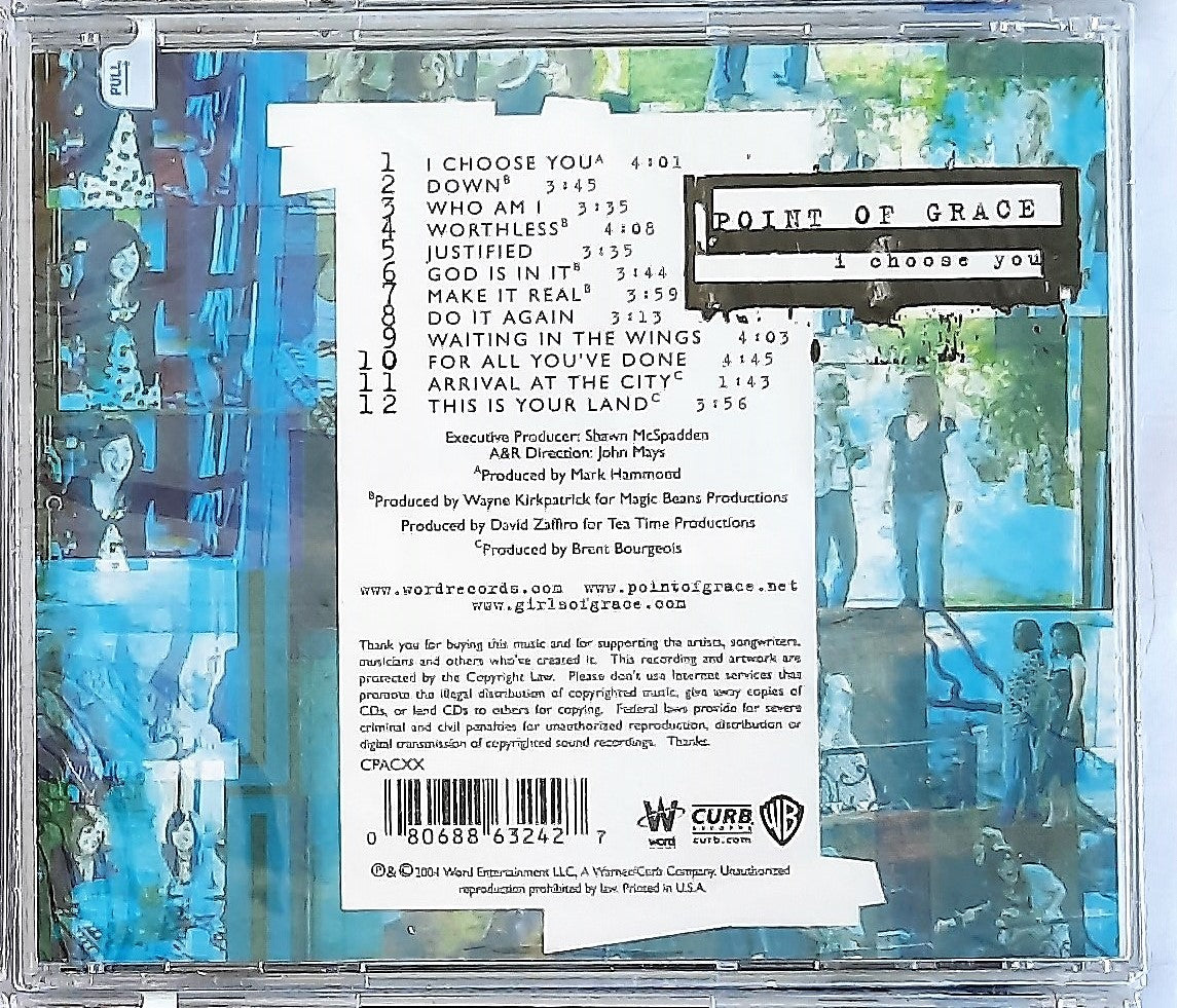 I Choose You by Point of Grace Contemporary Christian Music CD (New, 2004, Word)