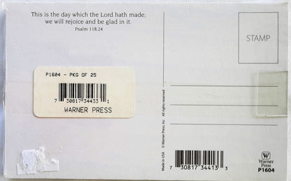 We're Glad You Came! Psalm 118:24 Church Group Outreach postcards (New, 25/pack)