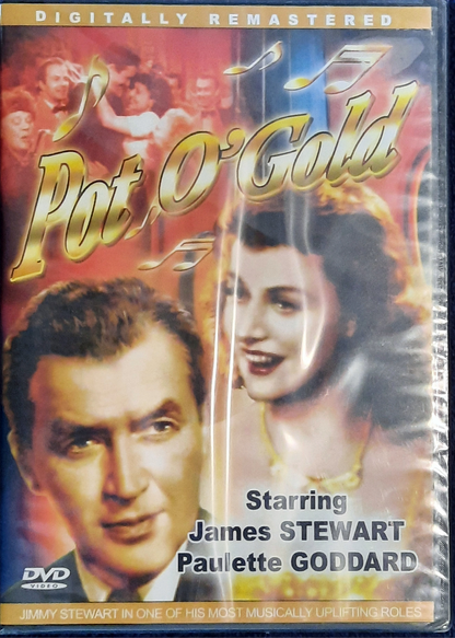 Pot O'Gold with James Stewart, Paulette Goddard DVD (New, 2004, NR, B&W)