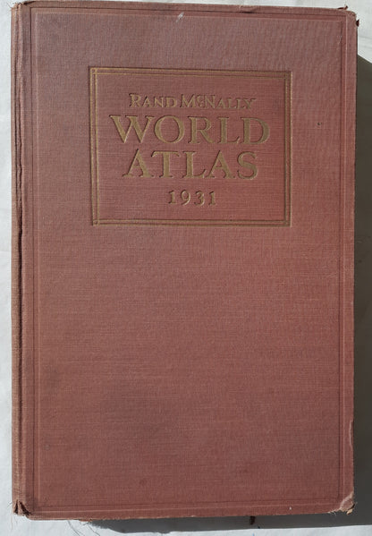 Rand McNally World Atlas Readers Edition 1931 (Good, 1931, HC, 290 pages)