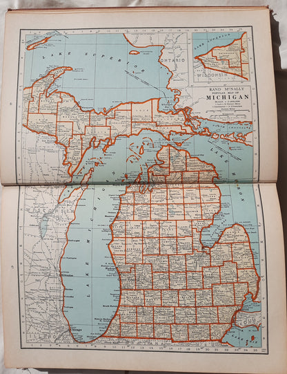 Rand McNally World Atlas Readers Edition 1931 (Good, 1931, HC, 290 pages)