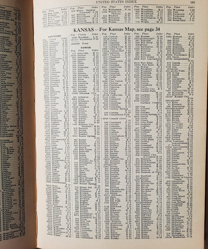 Rand McNally World Atlas Readers Edition 1931 (Good, 1931, HC, 290 pages)