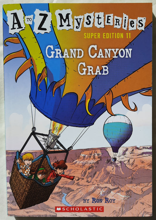 A to Z Mysteries Super Edition 11: Grand Canyon Grab by Ron Roy (Like new, 2019, PBk, 138 pgs)