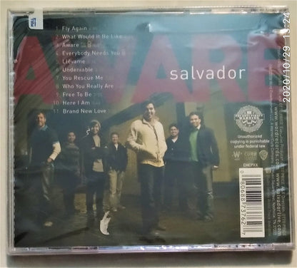 Aware by Salvador Contemporary Christian Rock Music CD (New, 2008, Word)