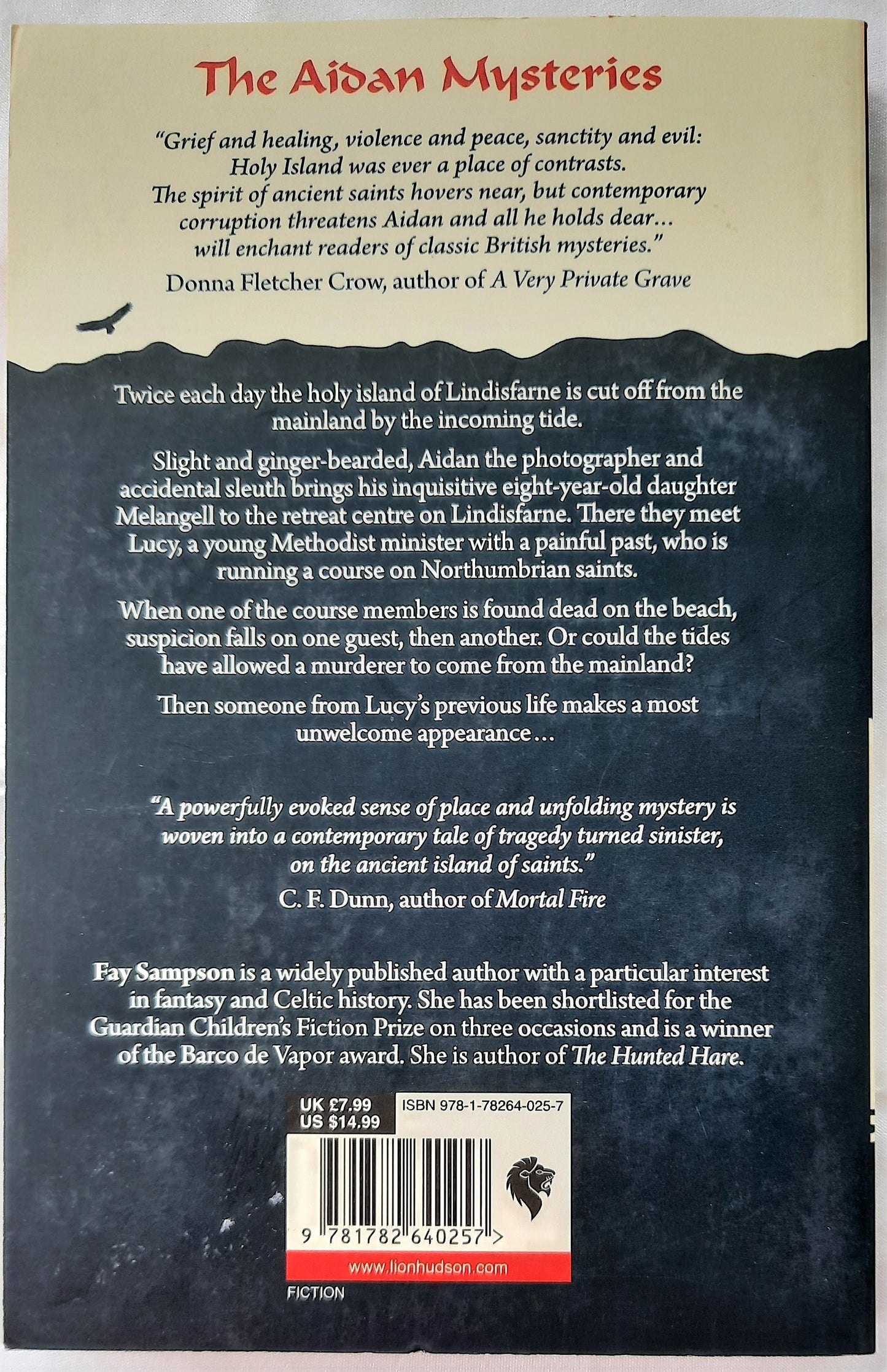 Death on Lindisfarne #2 by Fay Sampson (The Aiden Mysteries, Like New, 2013, Pbk, 255 pages, Lion Hudson)