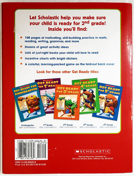 Get Ready for 2nd Grade (New, 2004, Pbk, 128 pages, Scholastic Workbook)