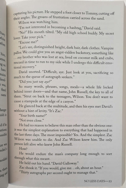 No Less Days #1 by Amanda G. Stevens (No Less Days, Like new, 2018, 320 pgs)
