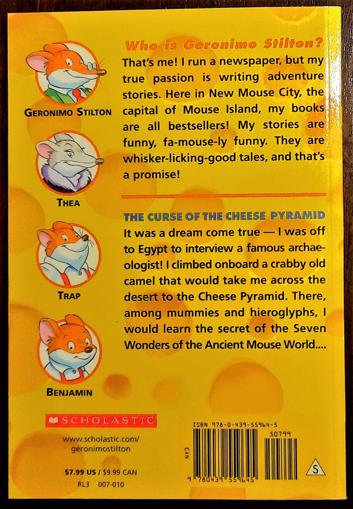 The Curse of the Cheese Pyramid by Geronimo Stilton (New, 2004, Pbk, 122 pgs)