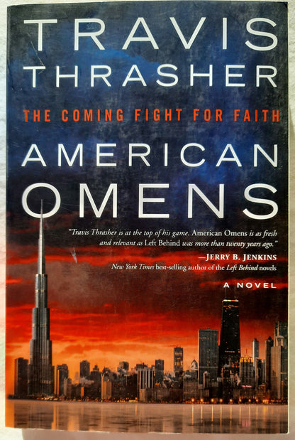 American Omens: The Coming Fight for Faith Travis Thrasher (Like new, 2019, Pbk, 352 pages, Multnomah)