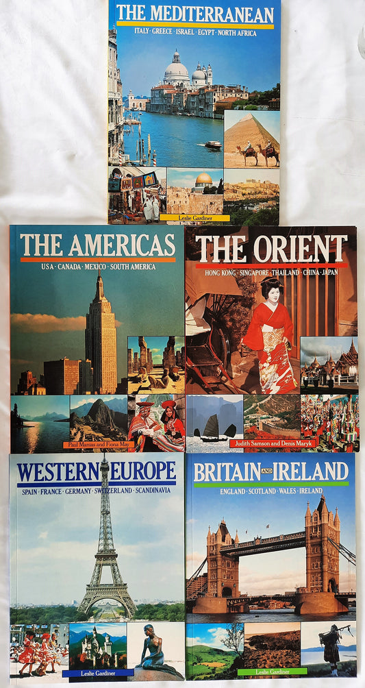 Family Library of World Travel Set (Very good, Pbk, 1985) Western Europe, The Orient, The Americas, The Mediterranean, Britain & Ireland