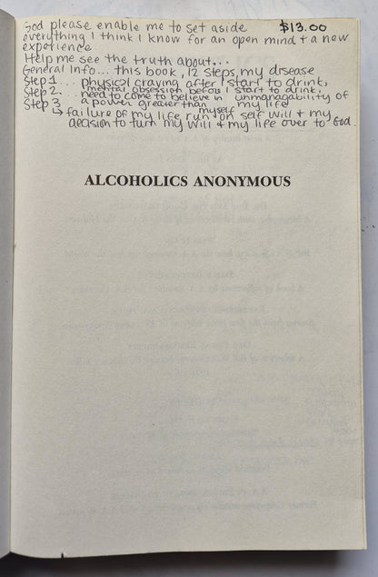 Alcoholics Anonymous Fourth Edition (Very good, 2001, Pbk, 575 pgs, Large Print)