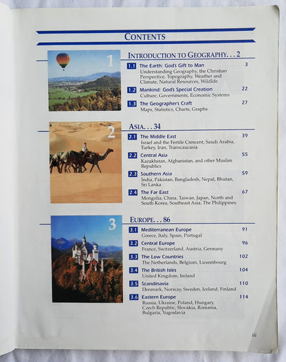 Abeka World Geography in Christian Perspective Student Textbook (Good, 2009, Pbk, 286 pages)