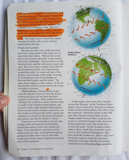 Abeka World Geography in Christian Perspective Student Textbook (Good, 2009, Pbk, 286 pages)