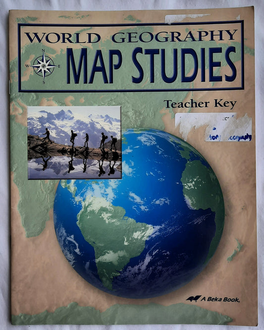 Abeka World Geography Map Studies Teacher Key (Very Good, 2005, Pbk, 45 pages)