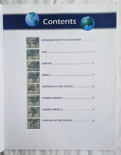 Abeka World Geography Map Studies Teacher Key (Very Good, 2005, Pbk, 45 pages)