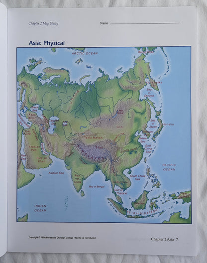 Abeka World Geography Map Studies Teacher Key (Very Good, 2005, Pbk, 45 pages)