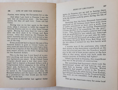 The Life Story of Abe the Newsboy: Hero of a Thousand Fights by Abe Hollandersky (Very Good, 1953, HC, 500 pages, Signed by Author)