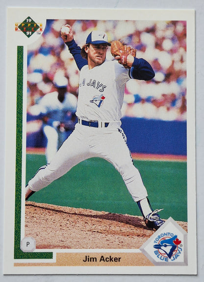 Acker Jim Toronto Blue Jays Pitcher #670 Upper Deck 1991 Baseball Card