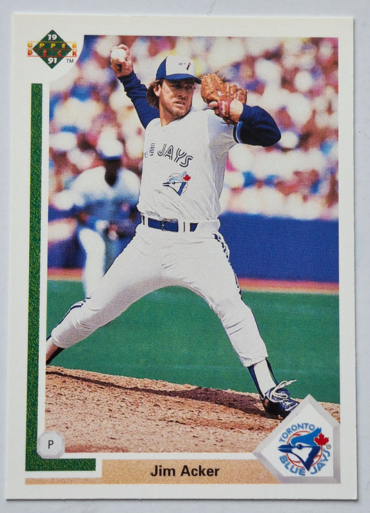 Acker Jim Toronto Blue Jays Pitcher #670 Upper Deck 1991 Baseball Card
