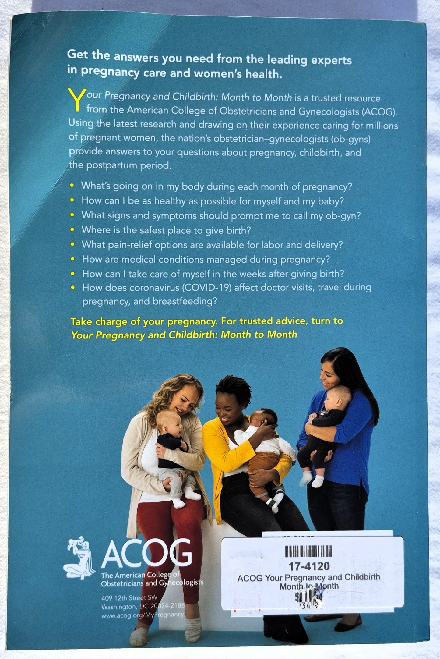 Ihre Schwangerschaft und Geburt Monat für Monat 7. Auflage von ACOG (Wie neu, 2021, Pbk, 762 Seiten, American College of Obstetricians and Gynecologists)