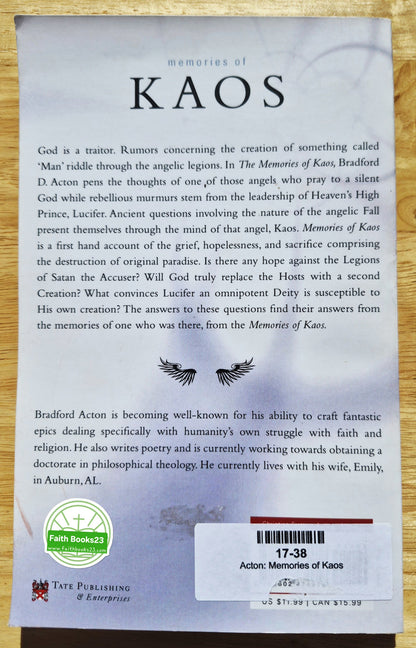 Memories of Kaos: The Lost Sons of God von Bradford Acton (Neu, 2007, Taschenbuch, 139 Seiten, Tate Publishing)