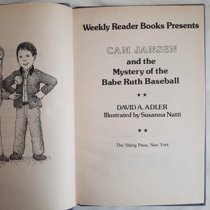 Cam Jansen und das Geheimnis des Babe-Ruth-Baseballs von David A. Adler (Gut, 1982, gebunden, 57 Seiten, Weekly Reader Books)
