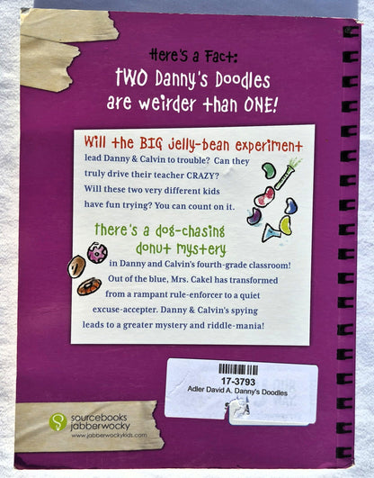 Danny's Doodles: The Jelly Bean Experiment & The Squirting Donuts by David A. Adler (2 in 1, Very good, 2018, Pbk, 216 pages,Jabberwockykids)