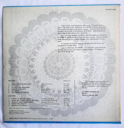 Tempo of Kansas City A Festival of Choirs Vinyl Record Jesse Peterson; Otis Skillings (Very good, Lillenas Publishing Co., RARE RECORD)