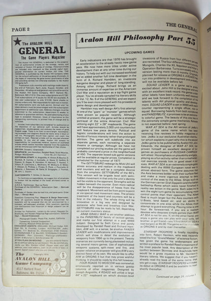 The Avalon Hill General May-June 1976 Vol. 13, No. 1 Calibrated Luftwaffe