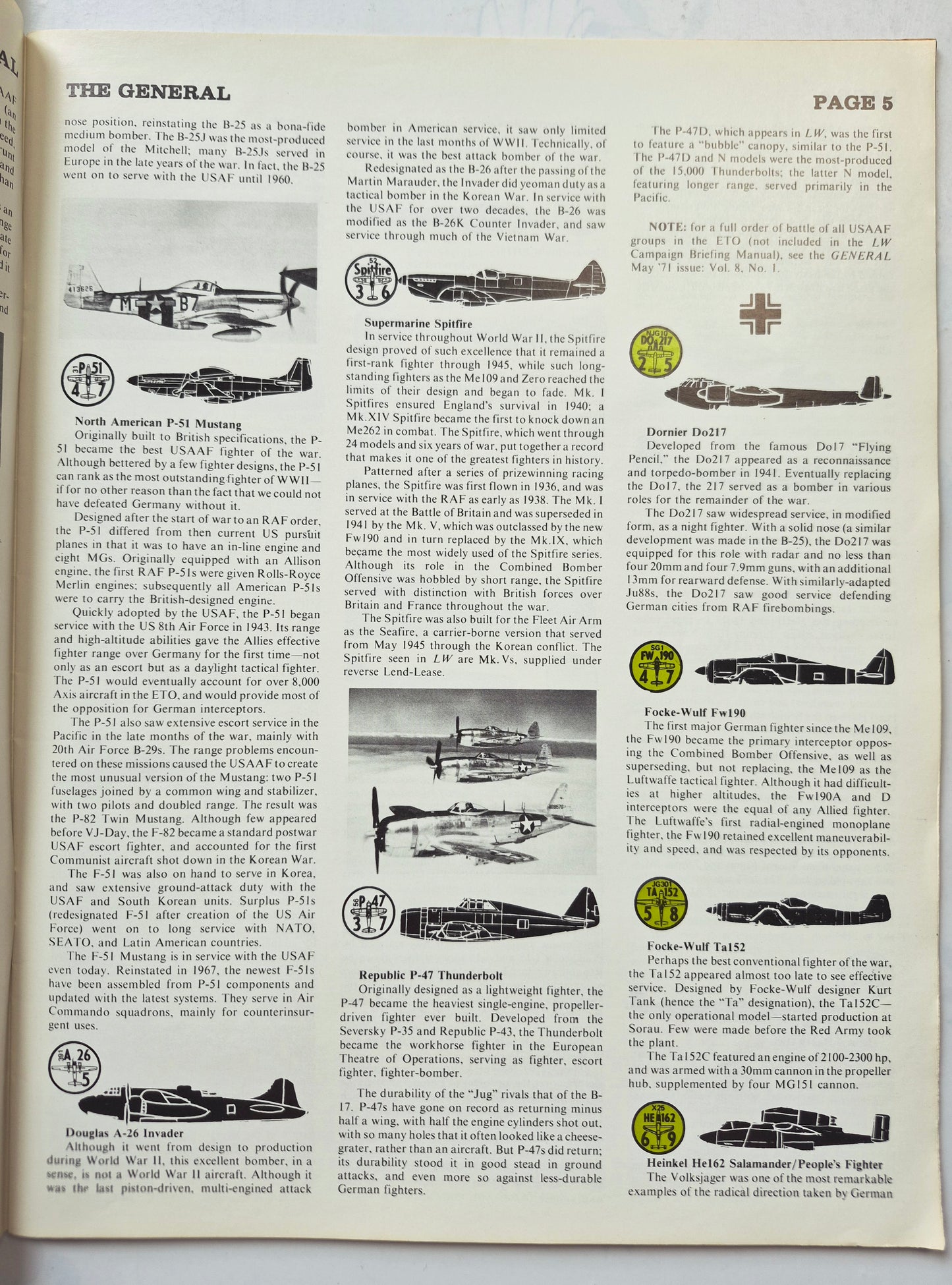 The Avalon Hill General May-June 1976 Vol. 13, No. 1 Calibrated Luftwaffe