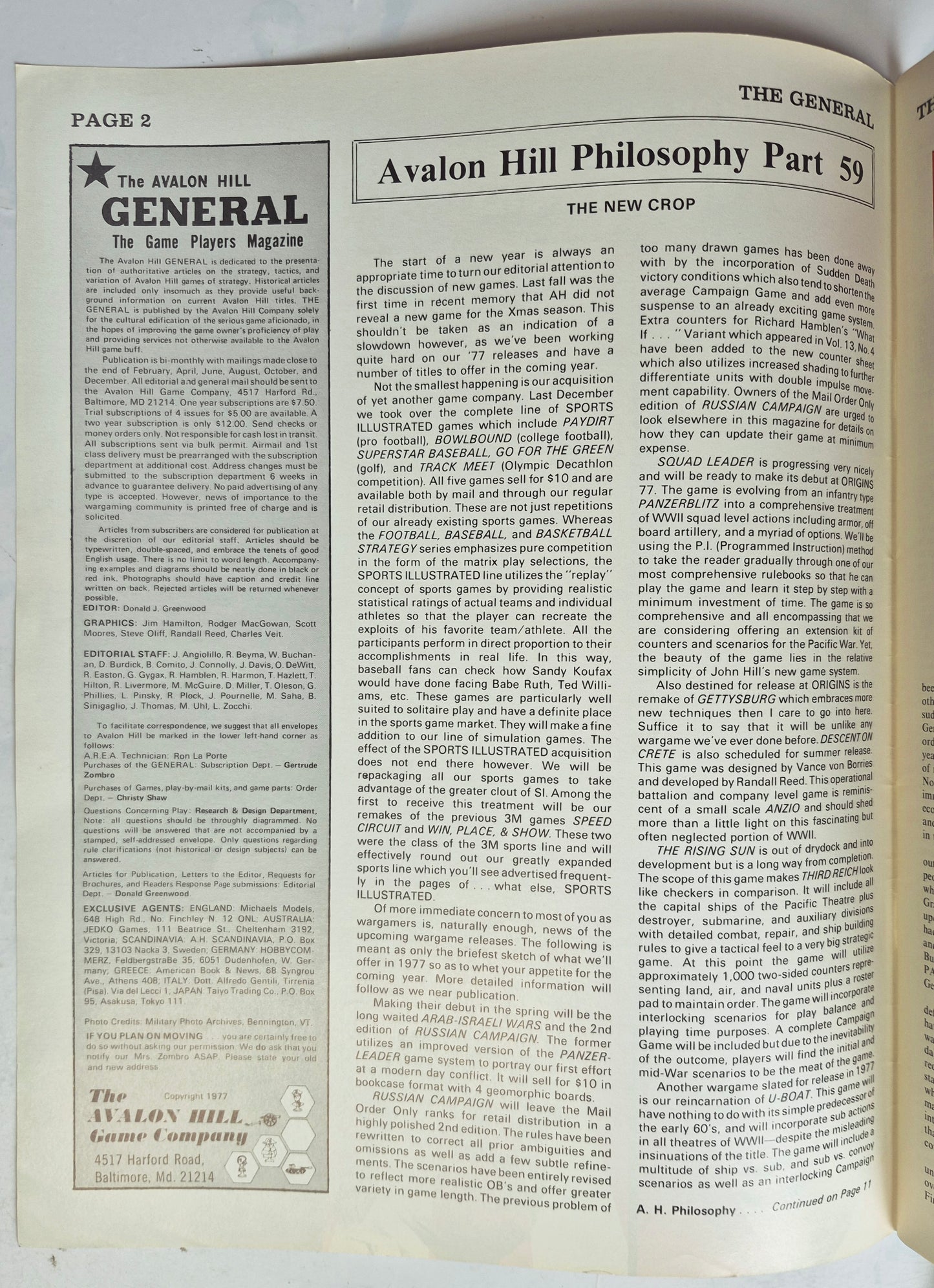 #89 Strategy & Tactics Sizilien: Das Rennen um Messina 10. Juli-17. Aug 1943 Nov/Dez 1981 (Gut, 60 Seiten, SPI)