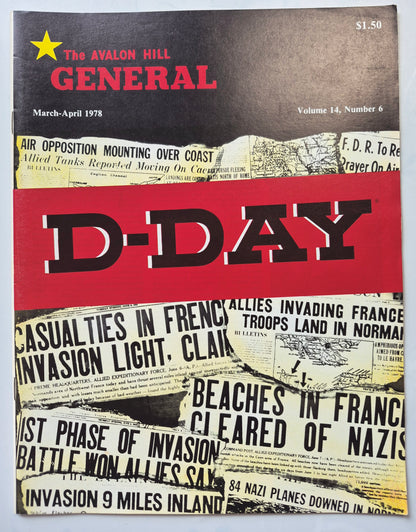 The Avalon Hill General Vol. 14 No. 6 D-Day: The Evolution of a Game March-April 1978