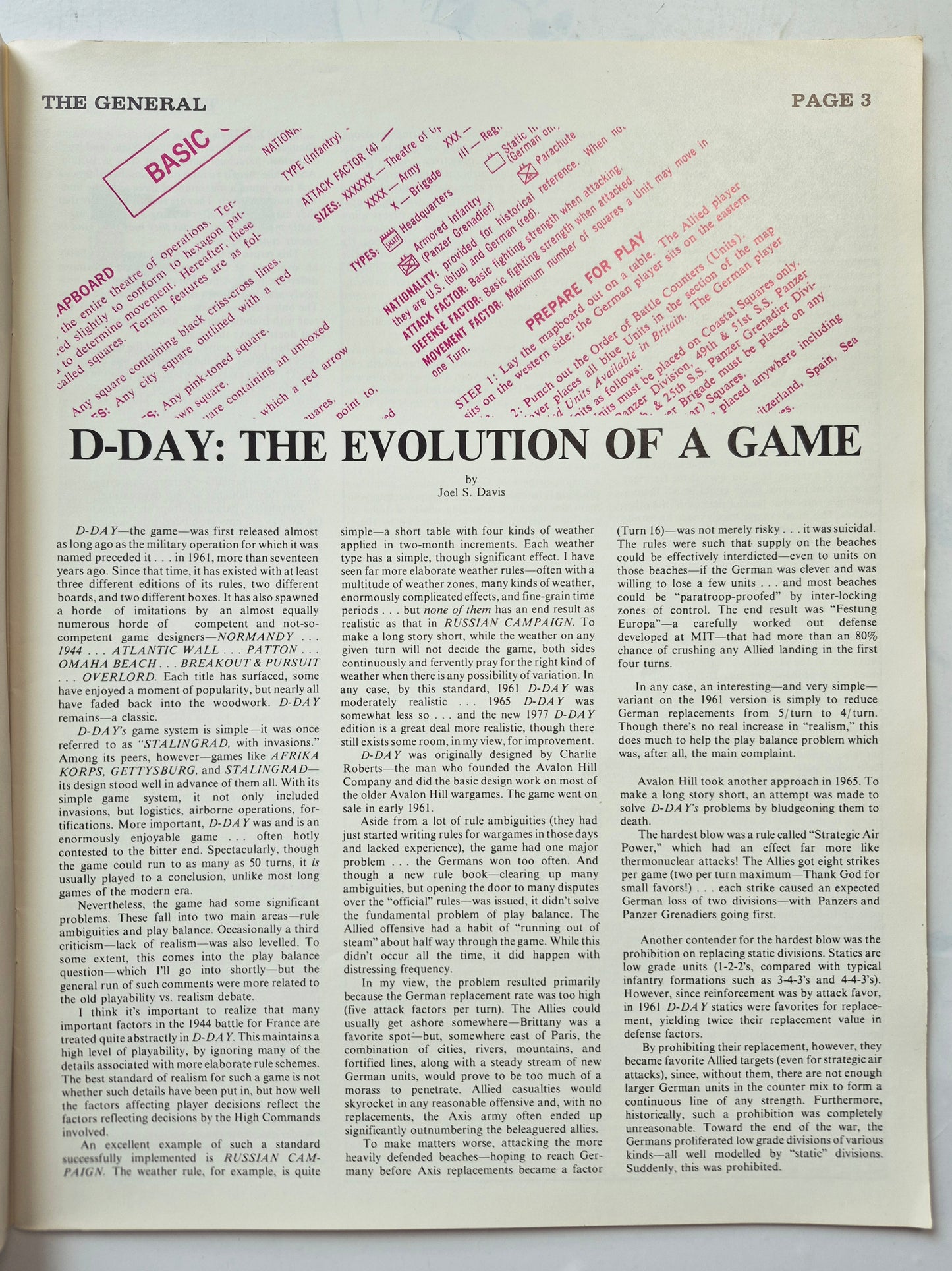 The Avalon Hill General Vol. 14 No. 6 D-Day: The Evolution of a Game March-April 1978