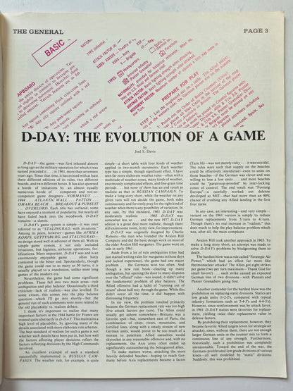 The Avalon Hill General Vol. 14 No. 6 D-Day: The Evolution of a Game March-April 1978