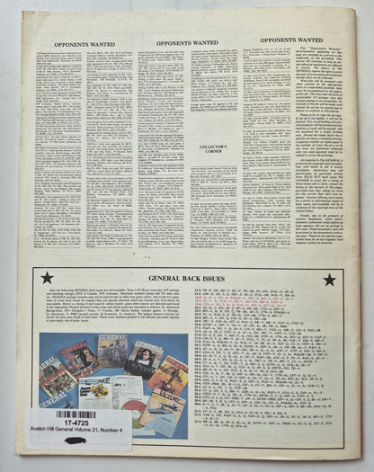 Avalon Hill General July-Aug. 1985 Vol. 21, No. 4 Panzergruppe Guderian Revisited