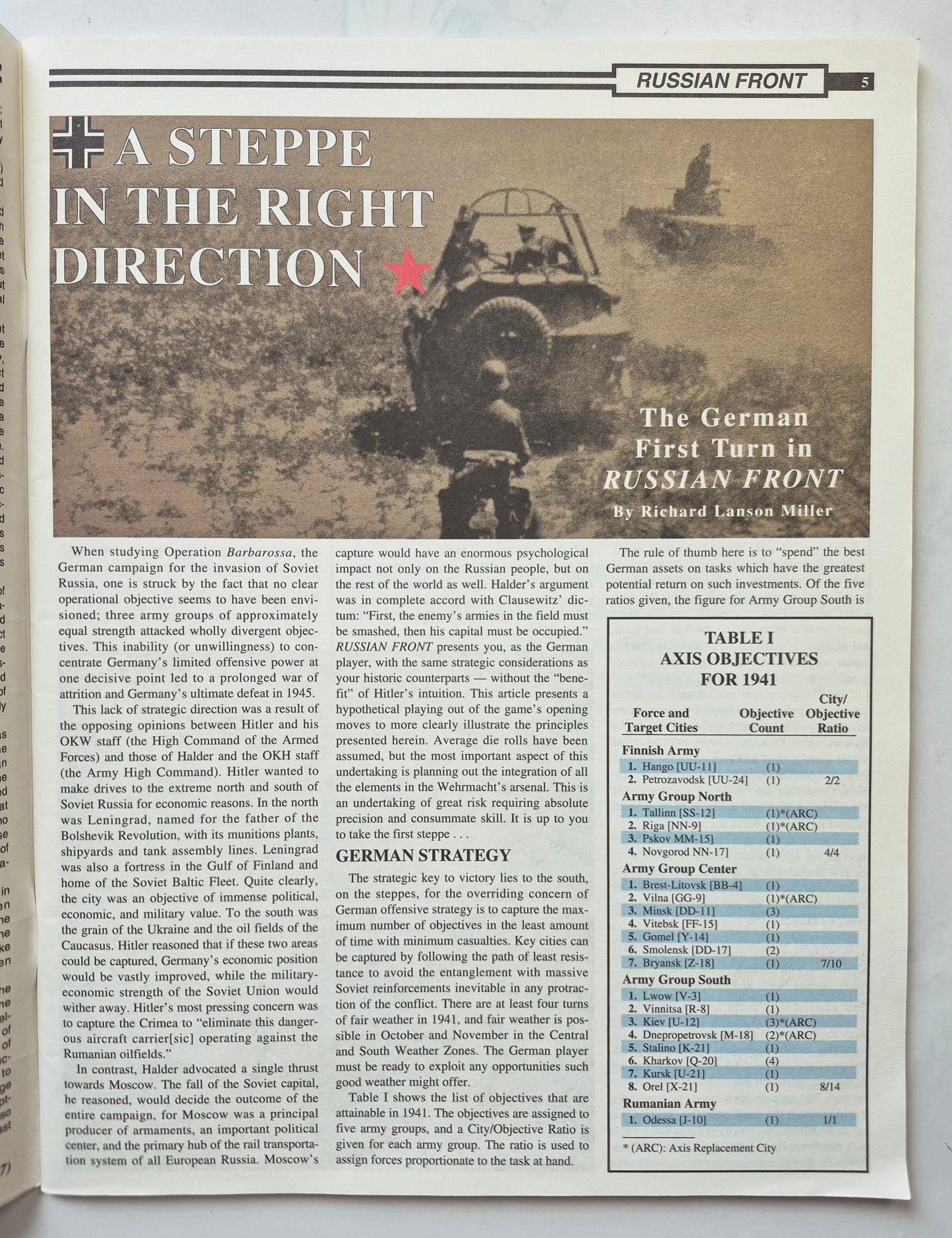 The Avalon Hill General Vol. 28 No. 3 A Steppe in the Right Direction May-June 1993