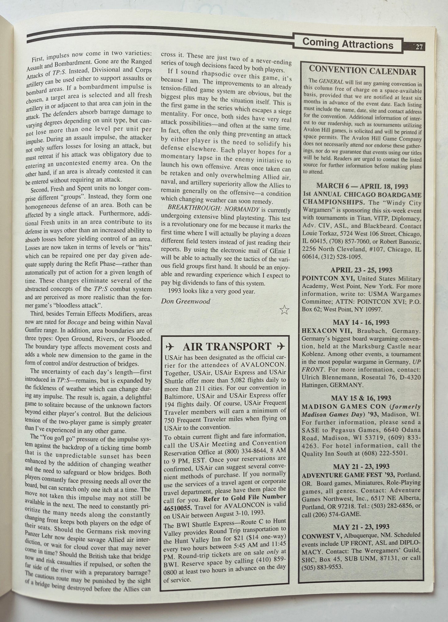The Avalon Hill General Vol. 28 No. 3 A Steppe in the Right Direction May-June 1993