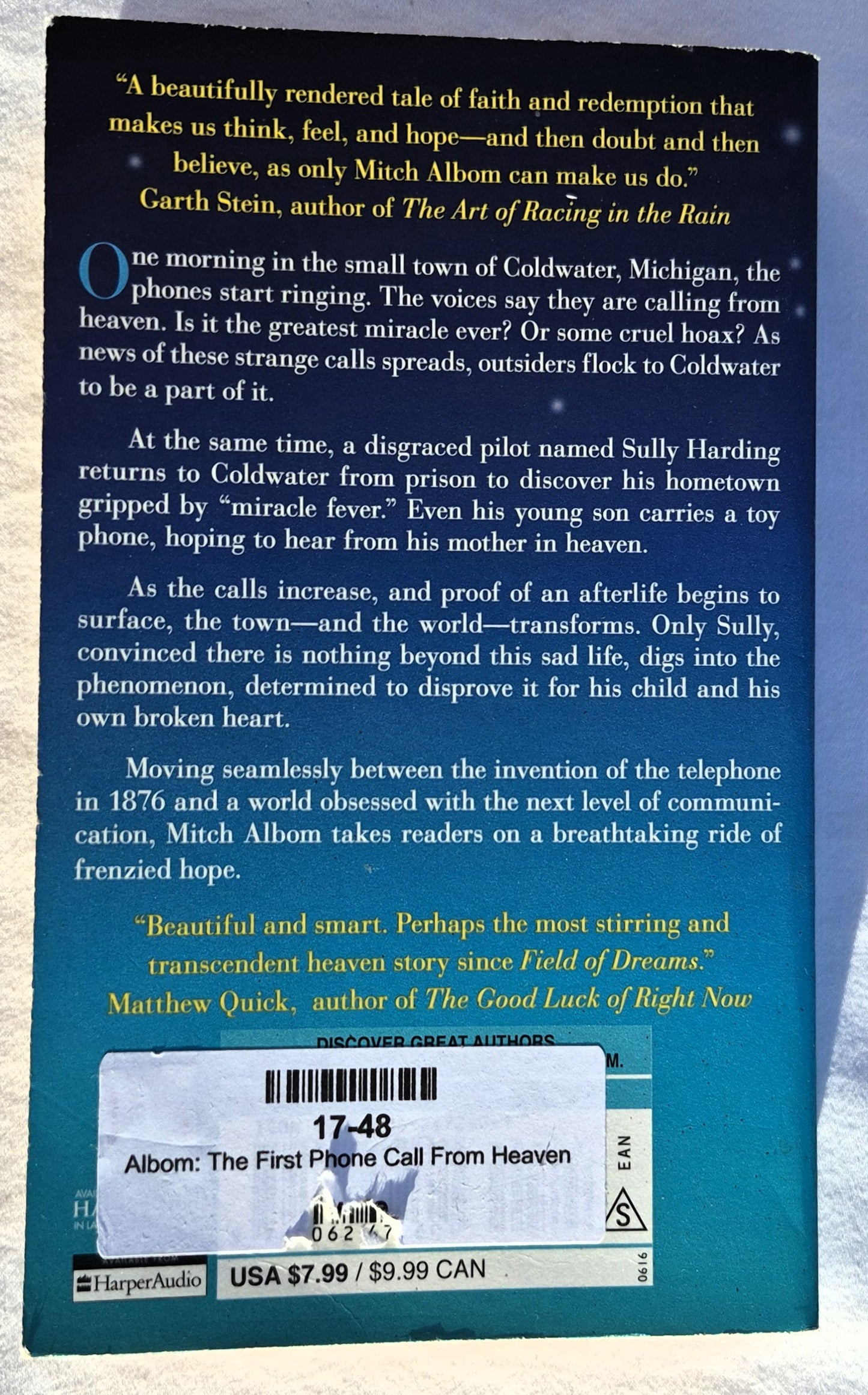 Die erste Telefonzelle vom Himmel von Mitch Albom (Sehr gut, Taschenbuch, 2013, Harper, 374 Seiten)