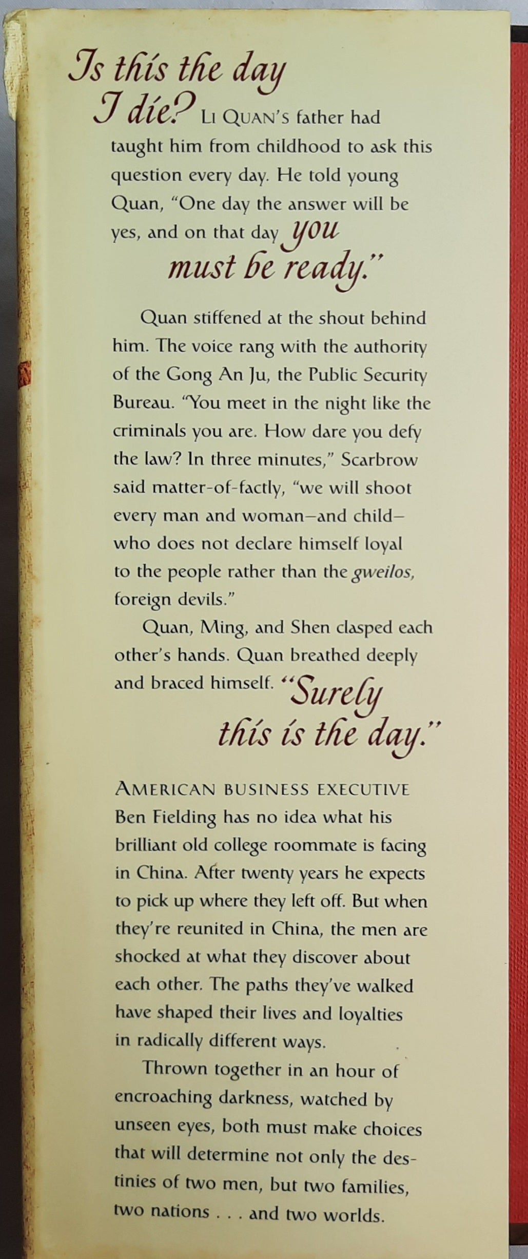 Safely Home by Randy Alcorn (Author's Signature, Very good, 2001, HC, 402 pages, Tyndale House)