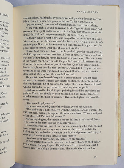 Safely Home by Randy Alcorn (Author's Signature, Very good, 2001, HC, 402 pages, Tyndale House)