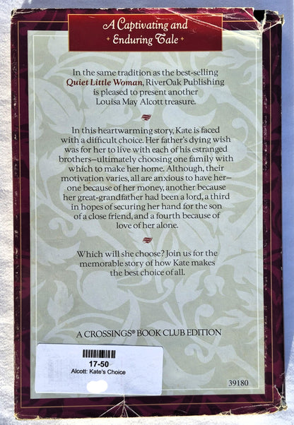 Kate's Choice von Louis May Alcott (Gut, 2001, Gebunden, 125 Seiten, Crossings)