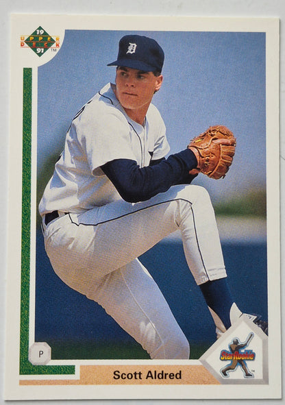 Aldred Scott Detroit Tigers Pitcher #7 Upper Deck 1991 Baseball Card