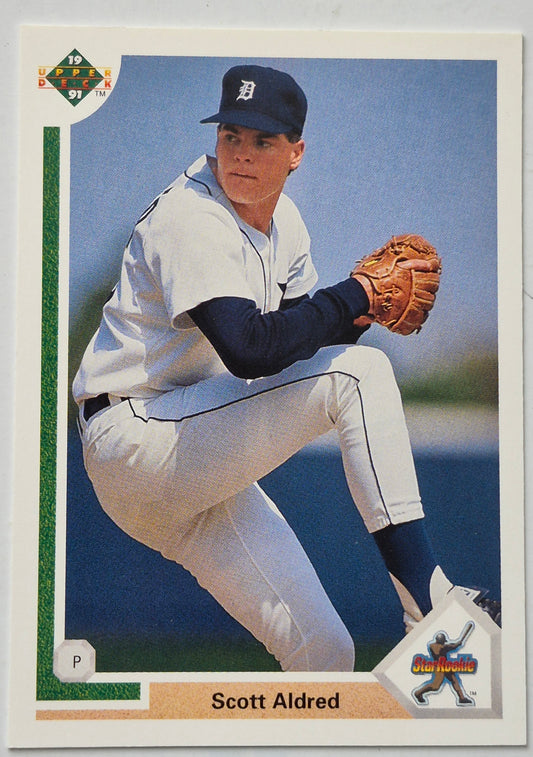 Aldred Scott Detroit Tigers Pitcher #7 Upper Deck 1991 Baseball Card
