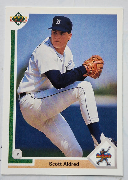 Aldred Scott Detroit Tigers Pitcher #7 Upper Deck 1991 Baseball Card