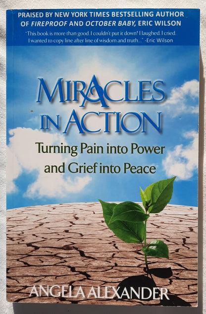 Miracles in Action: Turning Pain into Power and Grief into Peace by Angela Alexander (Very good, 2013, Pbk, 180 pages, Running Springs Press)